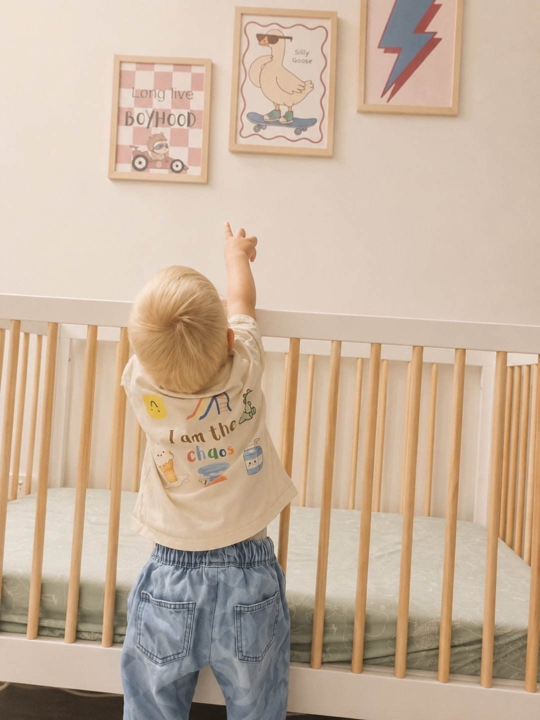 Chaos Oversized Tee | 100% Cotton Fabric - Everbare Kids