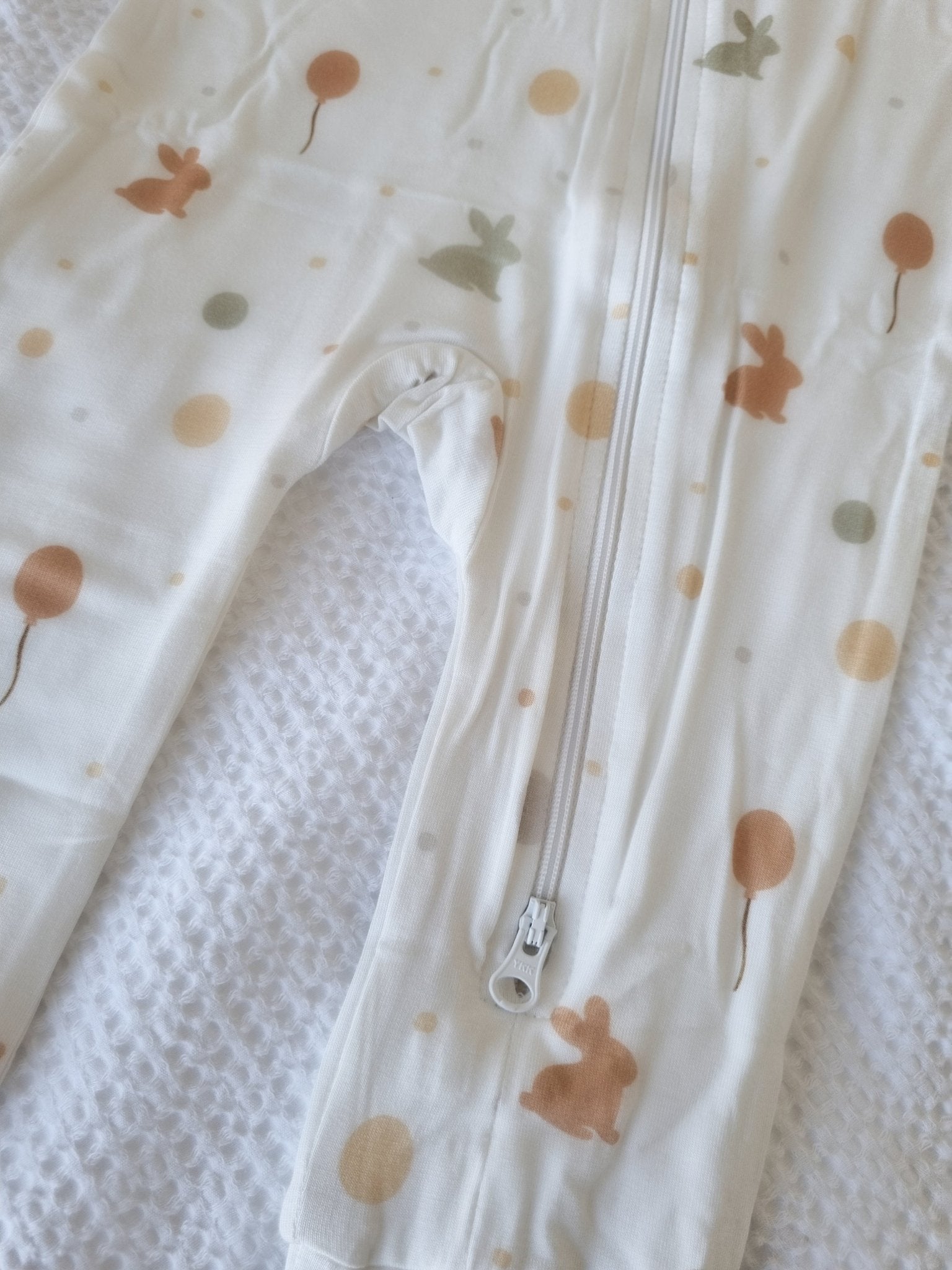 Everbare Kids Bunny Bamboo Zip Romper | Soft Sensory - Friendly Baby Clothing Australia - Everbare Kids
