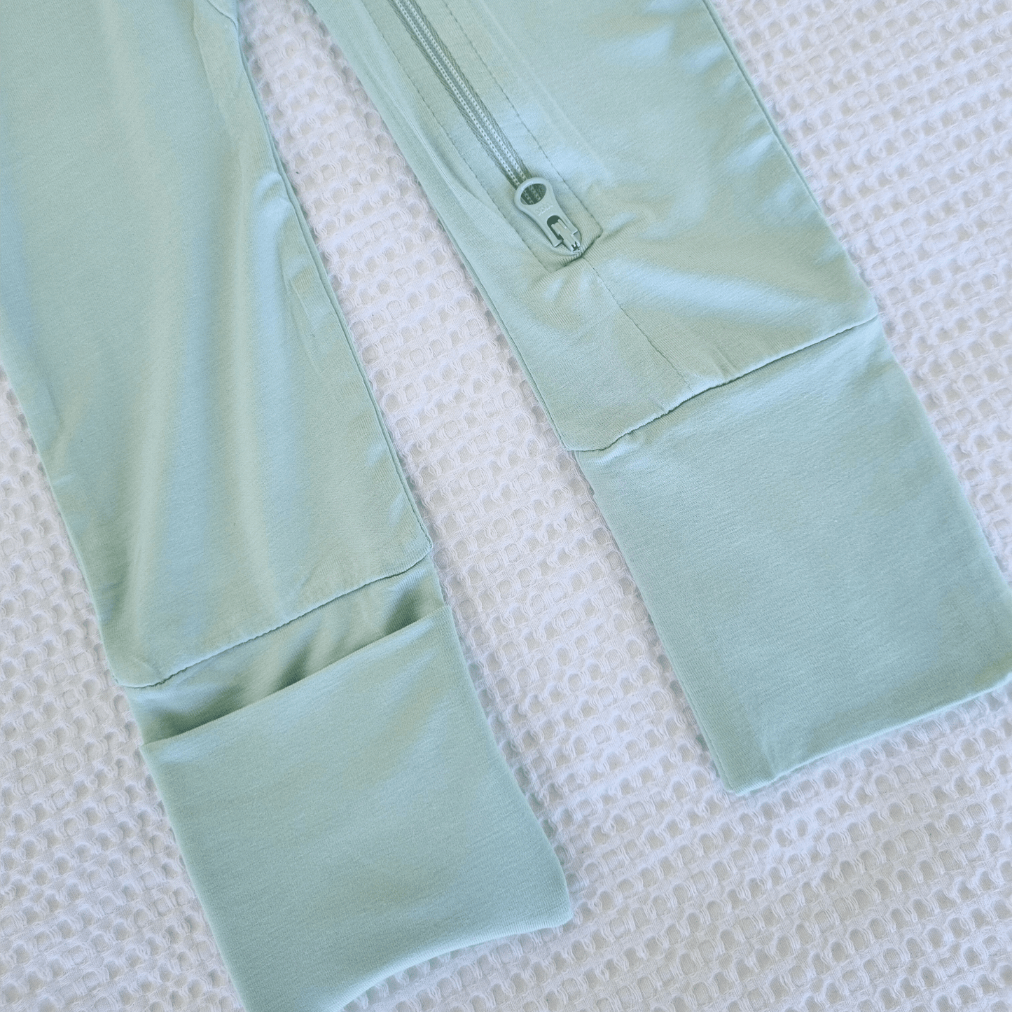 Mint Bamboo Zip Romper - Everbare Kids
