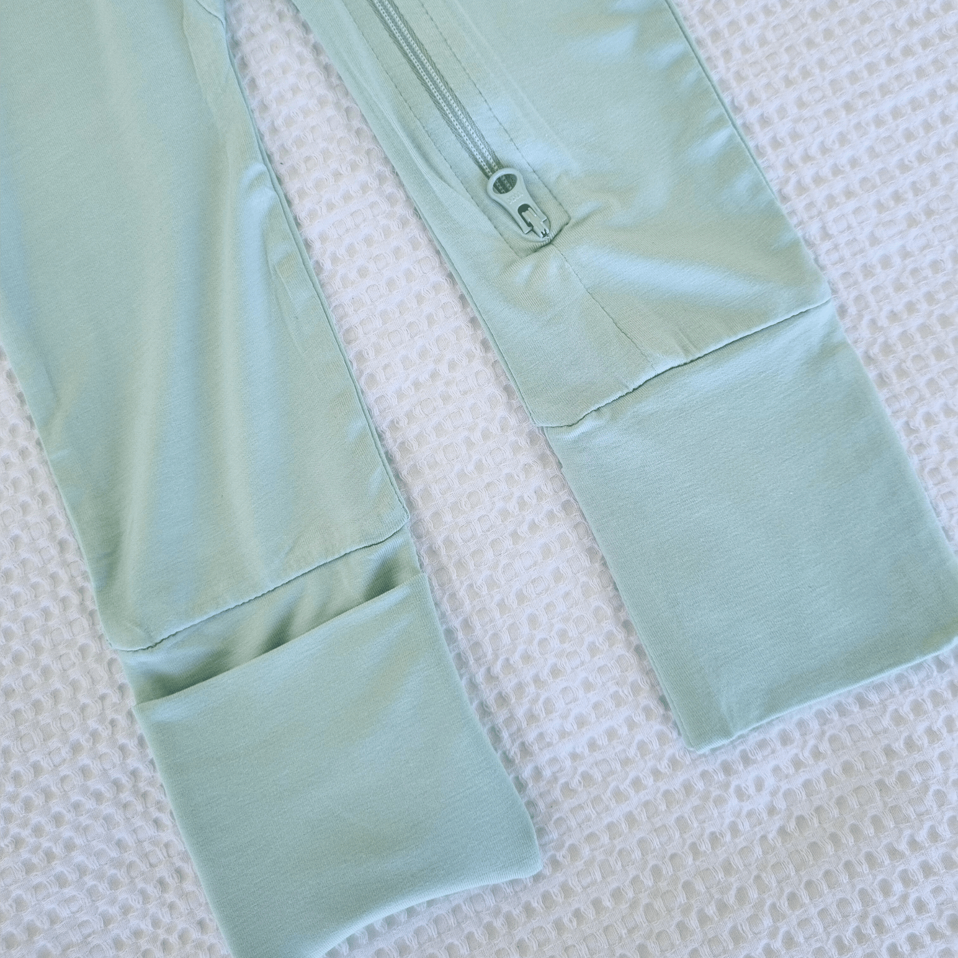 Mint Bamboo Zip Romper - Everbare Kids