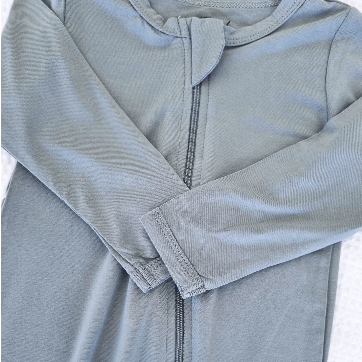 Mint Bamboo Zip Romper - Everbare Kids