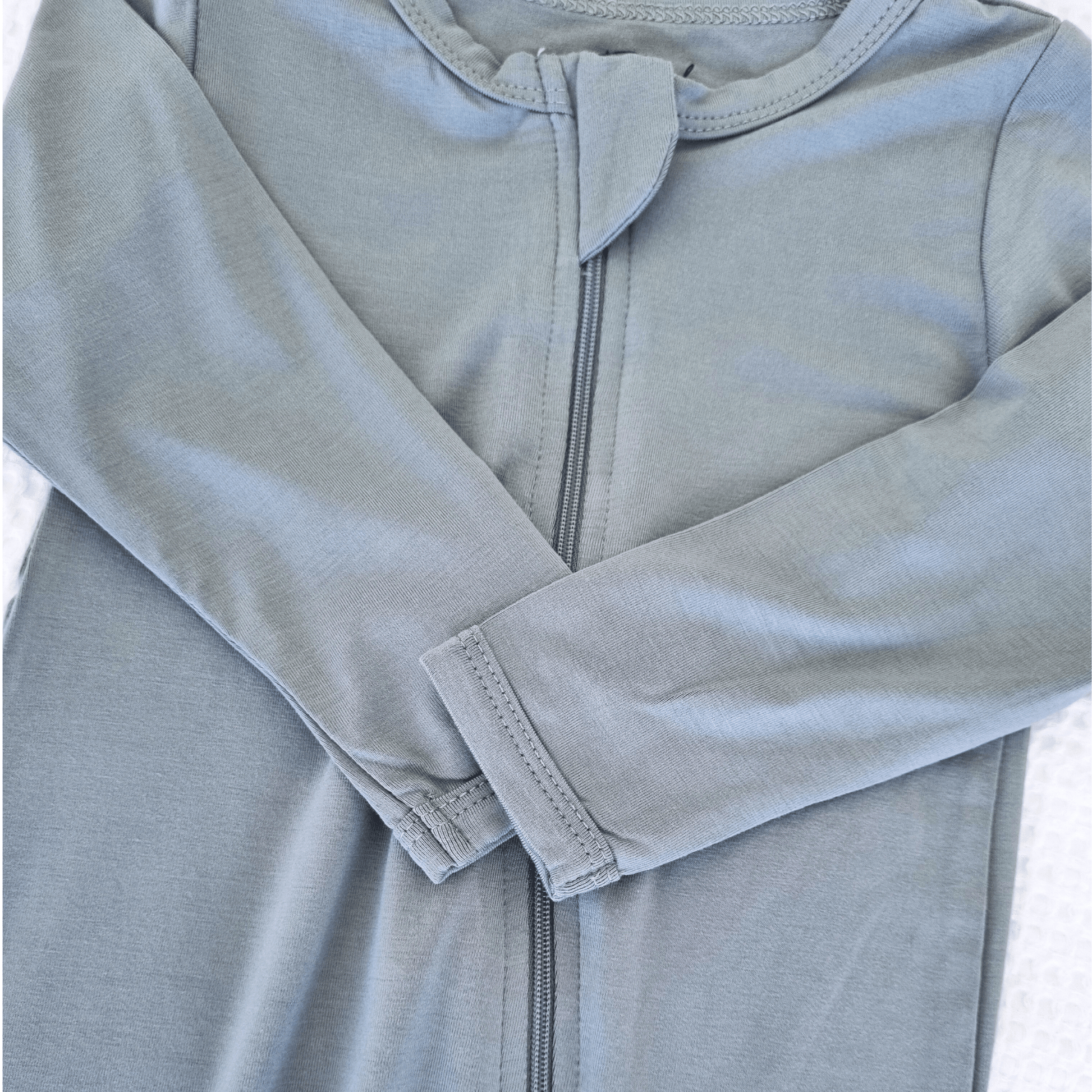 Mint Bamboo Zip Romper - Everbare Kids
