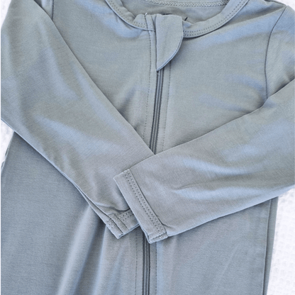Mint Bamboo Zip Romper - Everbare Kids